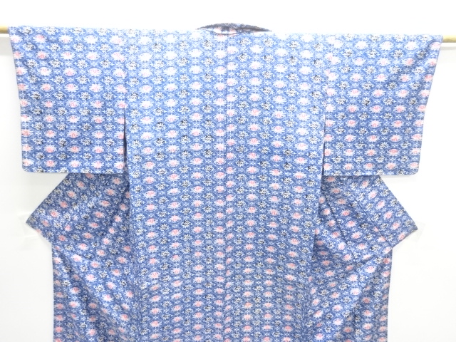  花菱模様上代紬着物